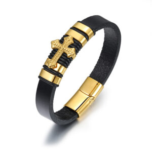 Bracelet Scorpion Bracelet en cuir tissé pour hommes